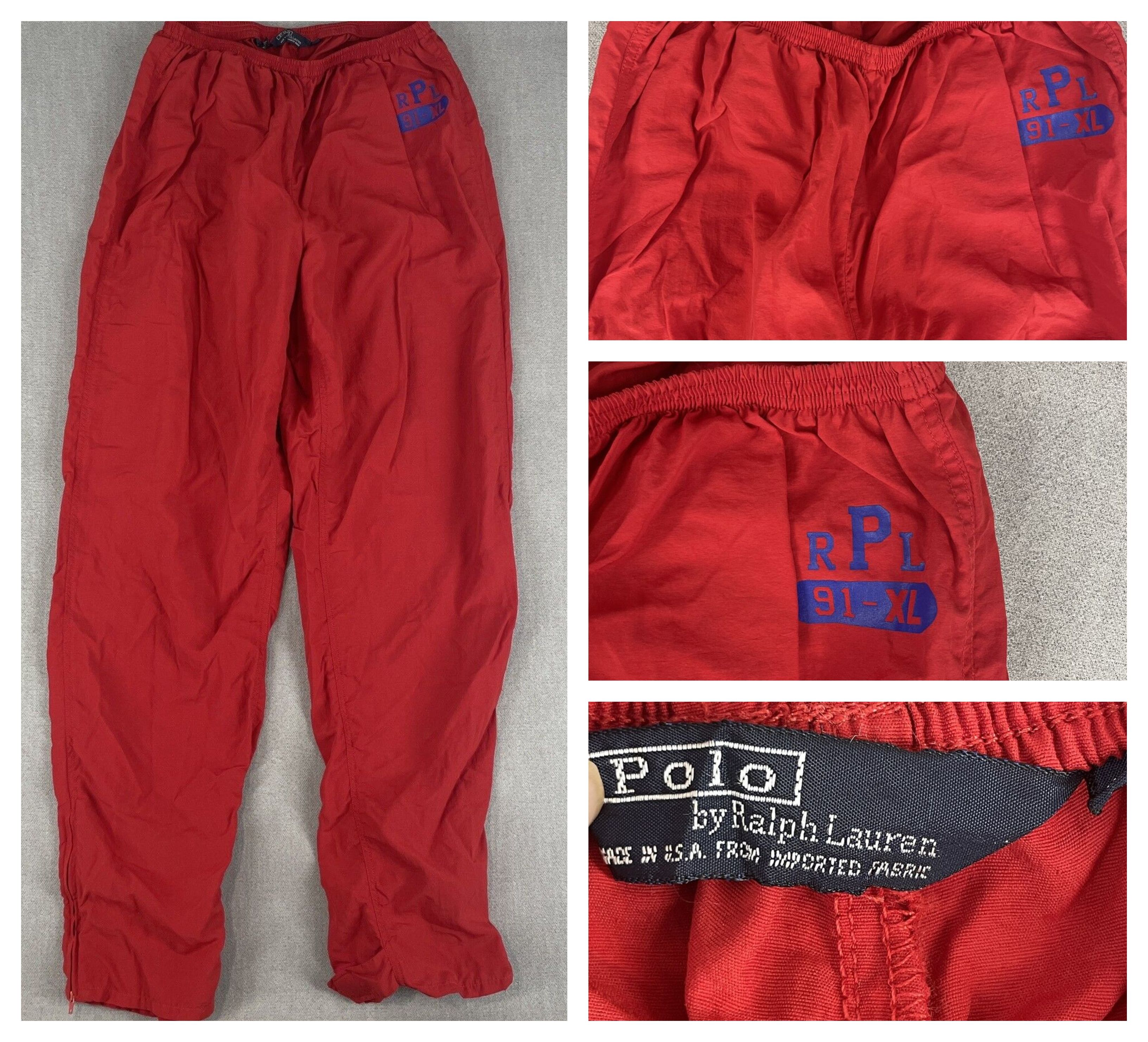 Polo Ralph Lauren Vintage POLO Ralph Lauren RPL Track Pants Windbreaker XL Size US 38 / EU 54 - 1 Thumbnail
