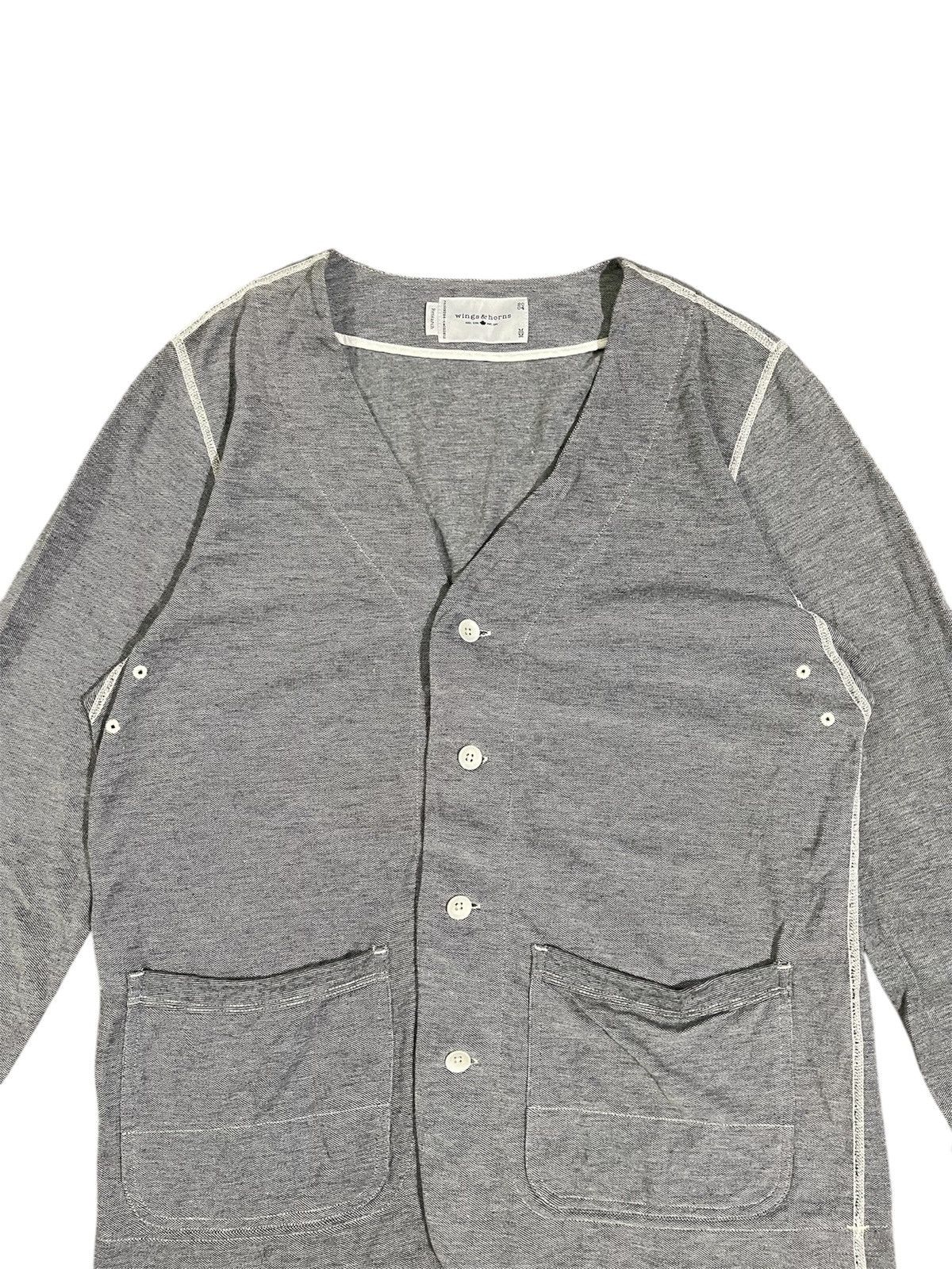 Wings + Horns Wing + Horns Grey Research Cardigan Size US M / EU 48-50 / 2 - 3 Thumbnail