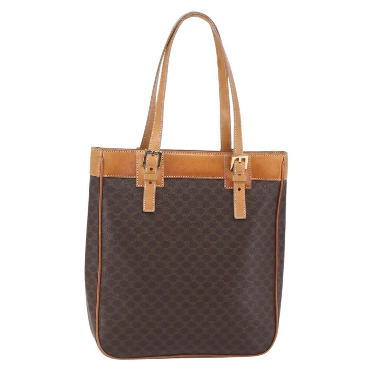 Celine Celine Vintage Macadam Handbag Canvas and Leather Size ONE SIZE - 1 Thumbnail