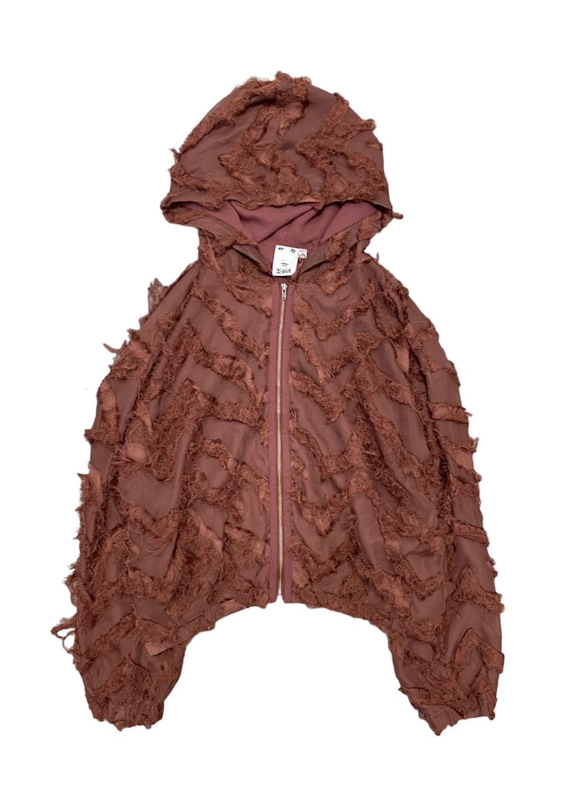 Japanese Brand X-Girl Japan Mummy fringe hoodie Size S / US 4 / IT 40 - 1 Thumbnail