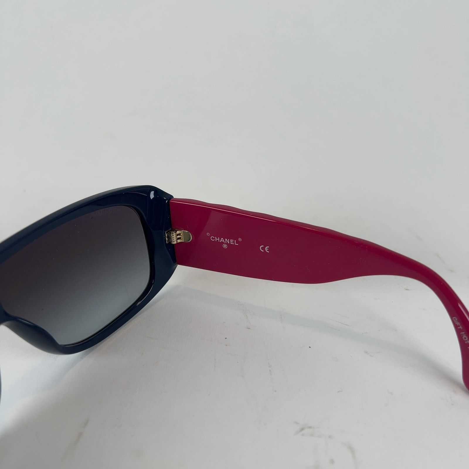 Chanel Chanel CC Quilted Acetate Sunglasses Size ONE SIZE - 8 Thumbnail
