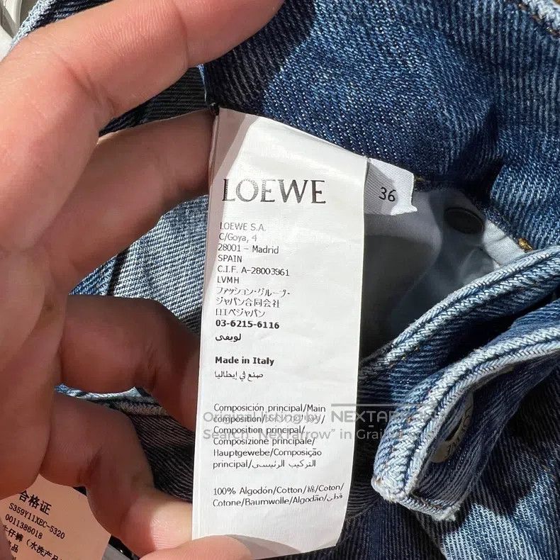 Loewe Loewe 25FW Logo Embroidered Denim Jeans Size 24" / US 00 / IT 34 - 4 Thumbnail