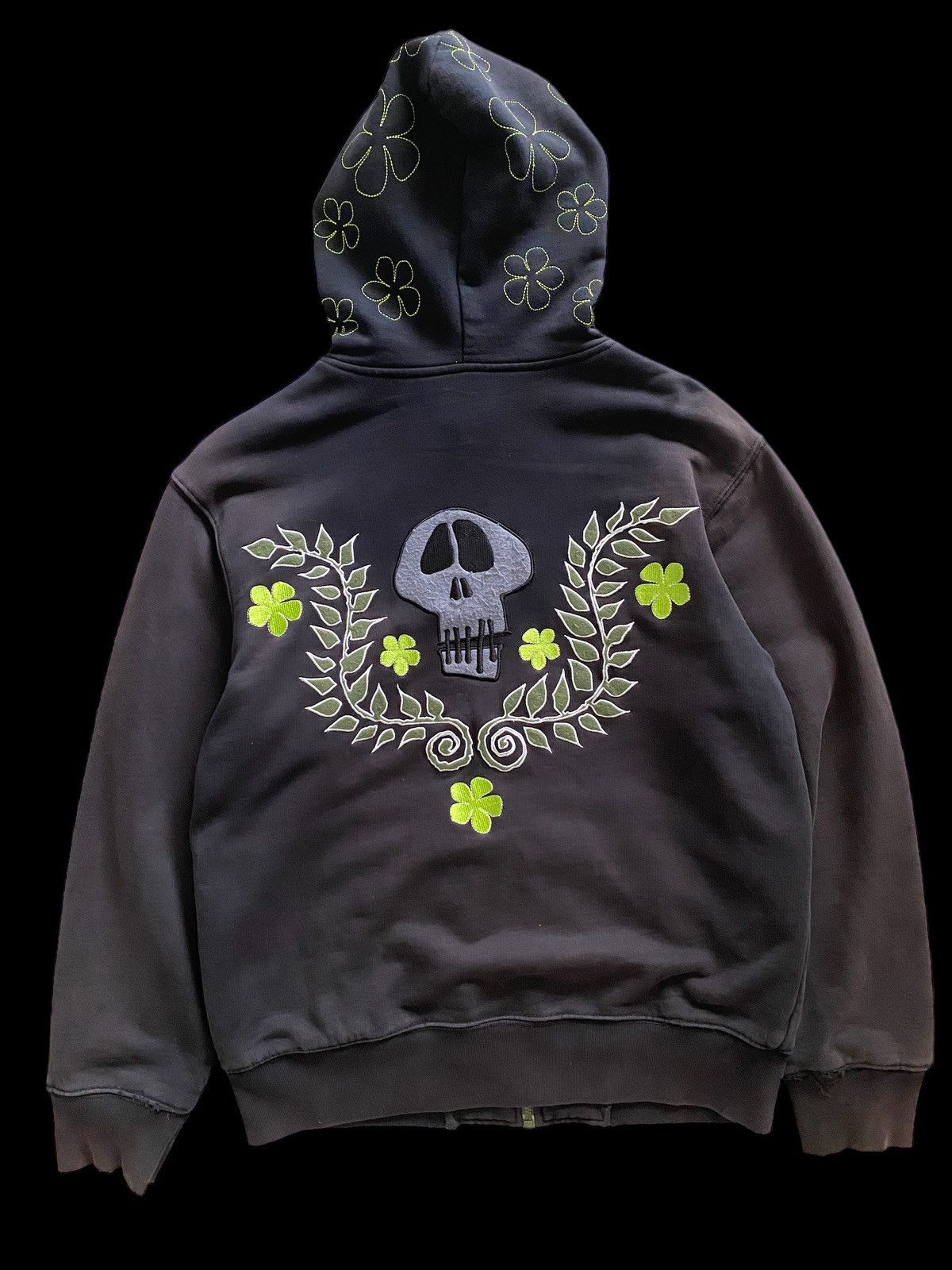 Hypebeast Vintage Stussy x Leilow embroidery skull logo Hoodie Size US M / EU 48-50 / 2 - 5 Thumbnail