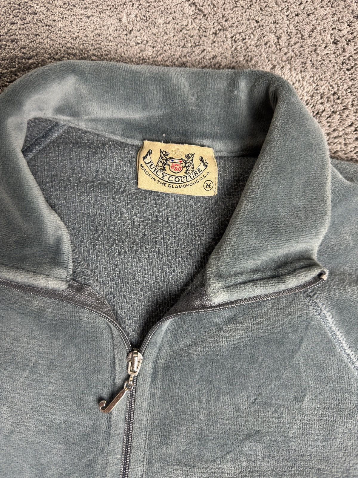 Juicy Couture Juicy Couture Vintage Velour Track Jacket Y2K Retro M/S Size S / US 4 / IT 40 - 3 Thumbnail