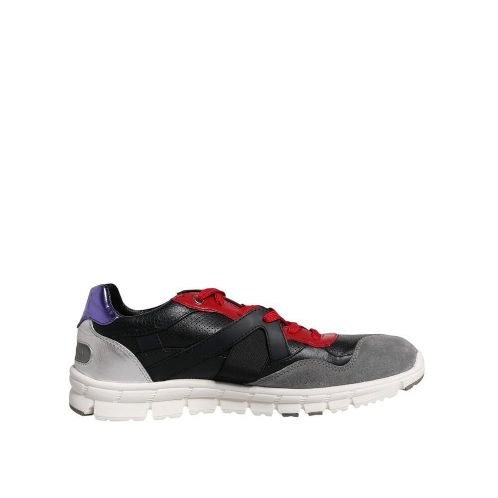 Dolce & Gabbana Dolce & Gabbana Multicolor Leather Suede Low Top Sneakers Sh Size US 8 / EU 41 - 1 Thumbnail