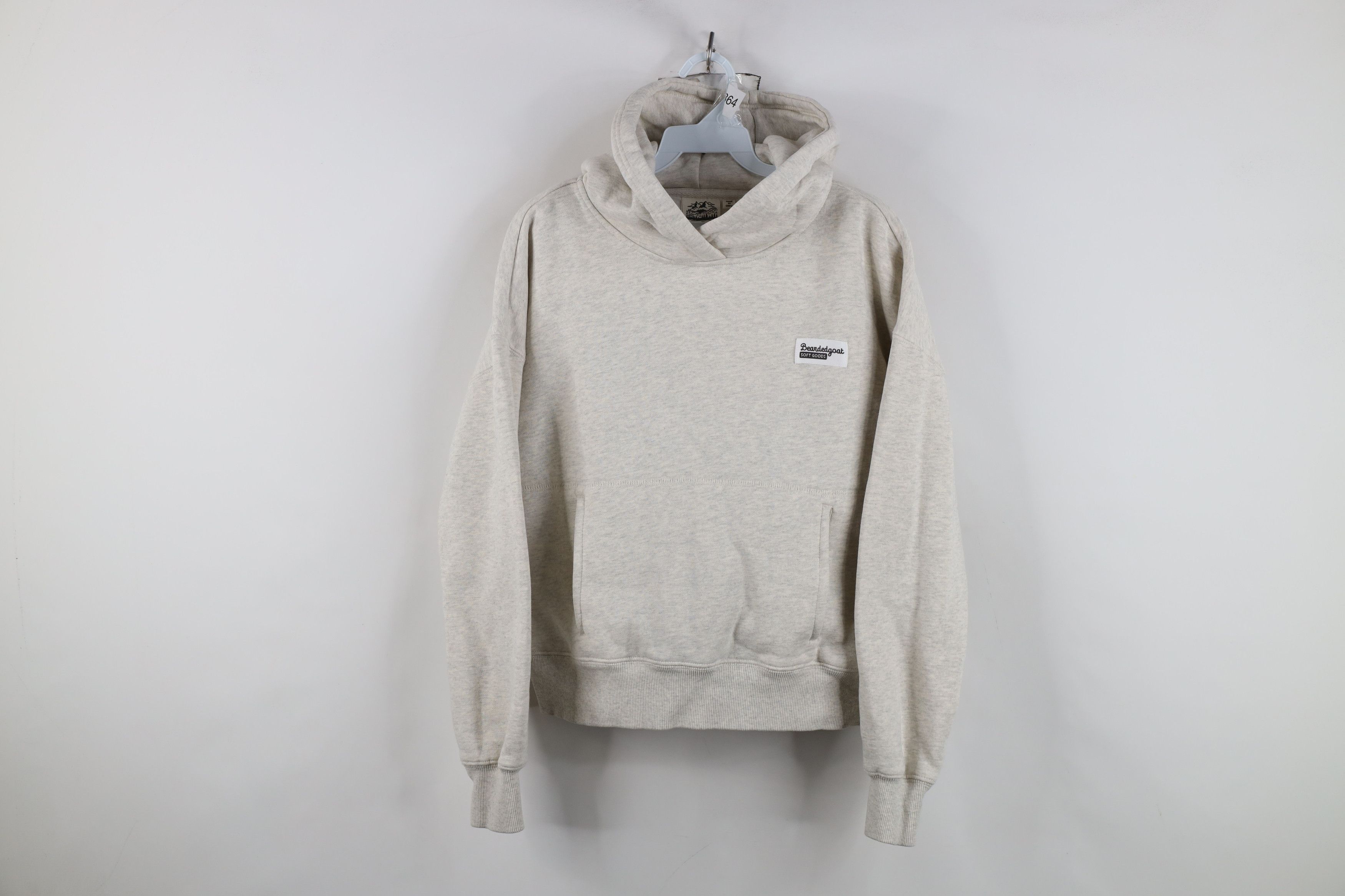 Vintage Beardedgoat Overnight Hoodie Sweatshirt Heather Gray Size M / US 6-8 / IT 42-44 - 1 Thumbnail