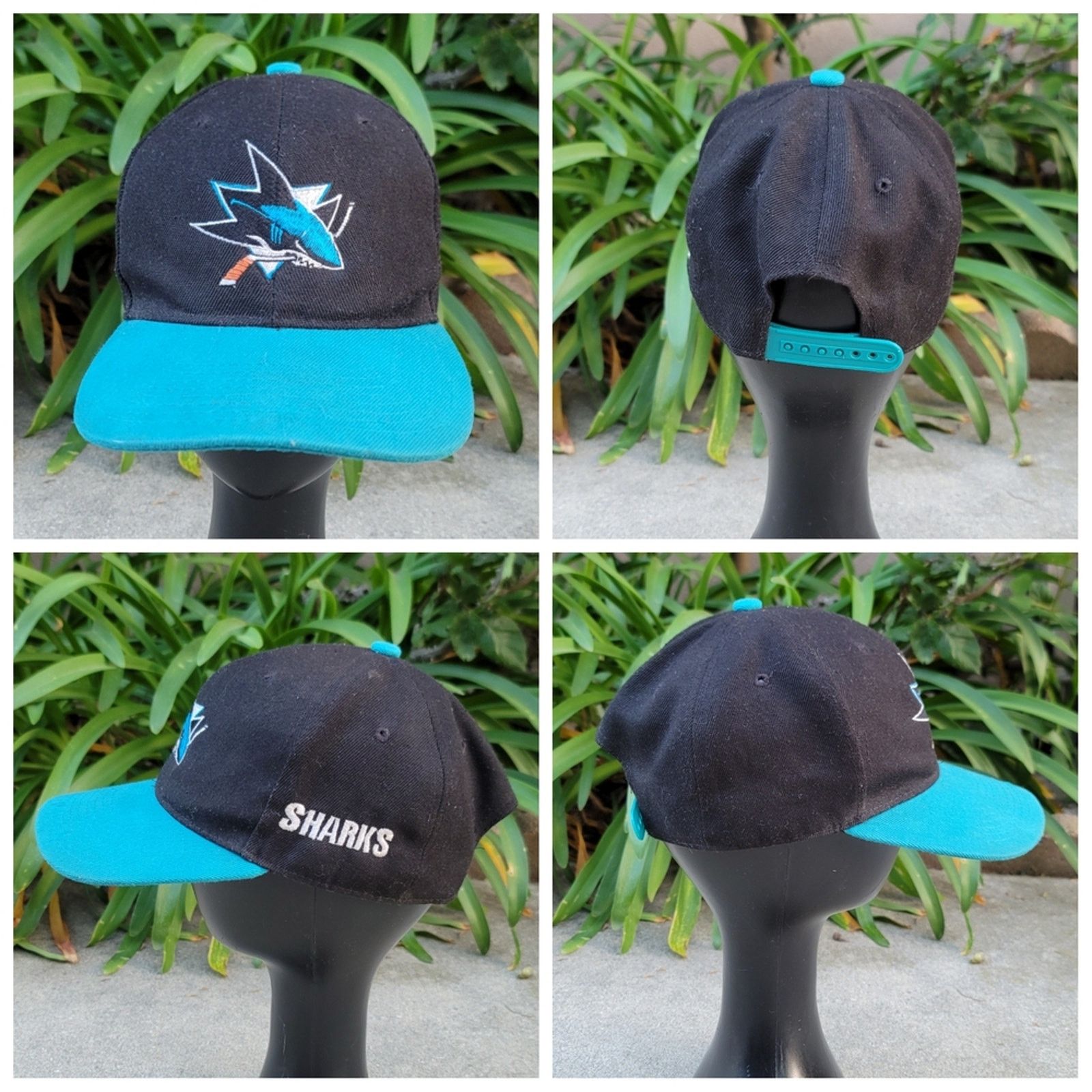 The Unbranded Brand Vtg Headlines San Jose Sharks Snapback Hat NHL Size ONE SIZE - 1 Thumbnail