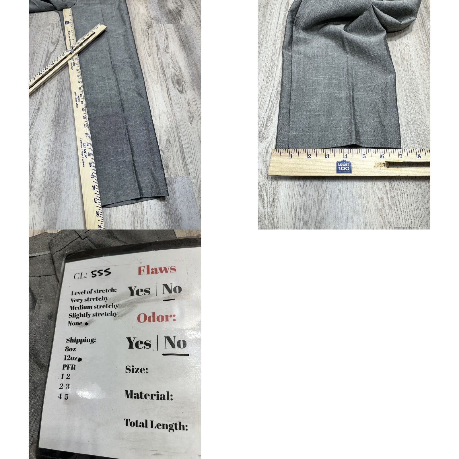 Vintage Garfield & Marks Gray Dress Pants High Rise Polyester Wool Formal Sz 2 Women's Pants 2 Gray Wool Polyester Dress Pants Womens` Size 26" / US 2 / IT 38 - 8 Thumbnail