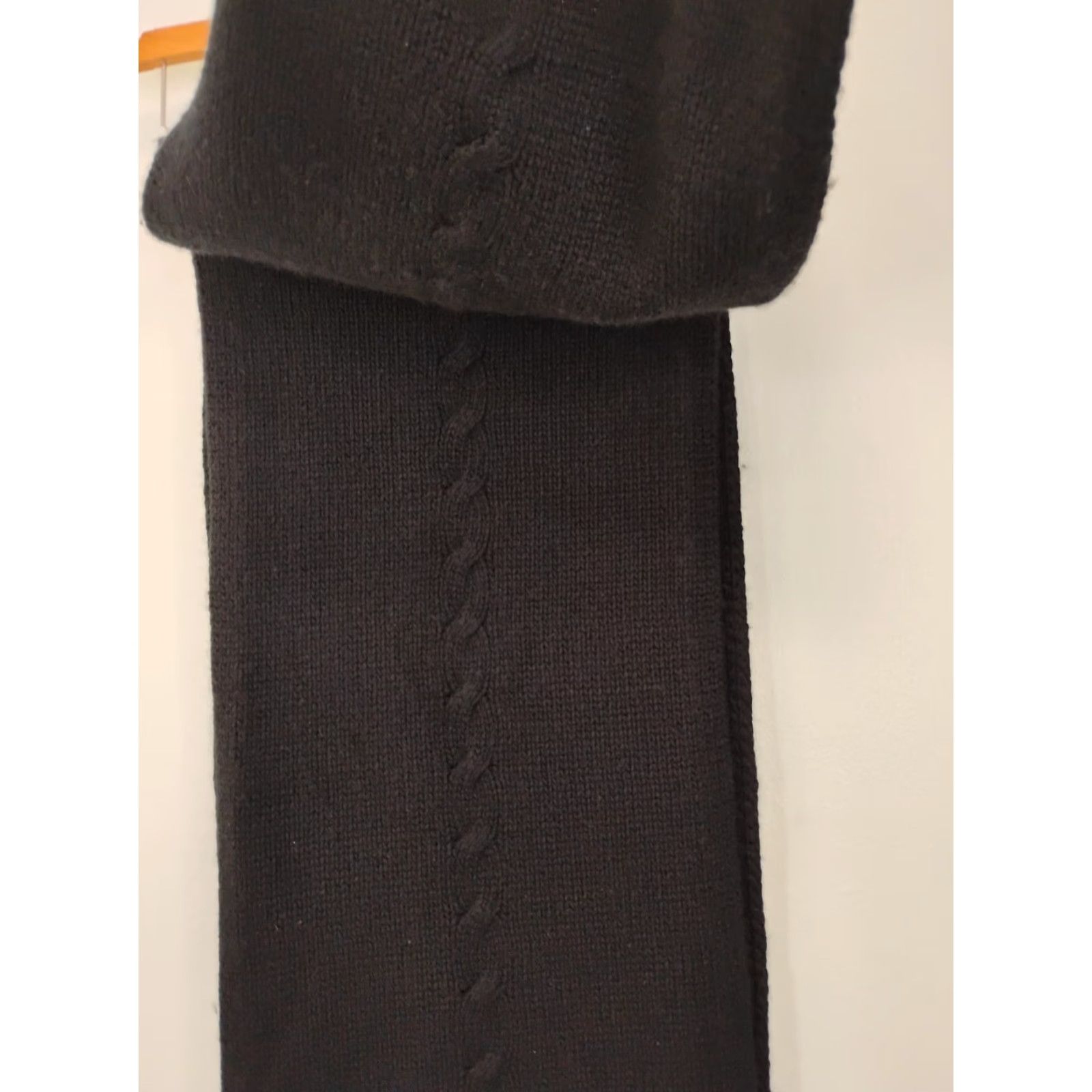 True Religion VINTAGE True Religion Scarf Unisex Cowl/Infinity Angora Wool Cashmere Floral Black Size ONE SIZE - 6 Thumbnail