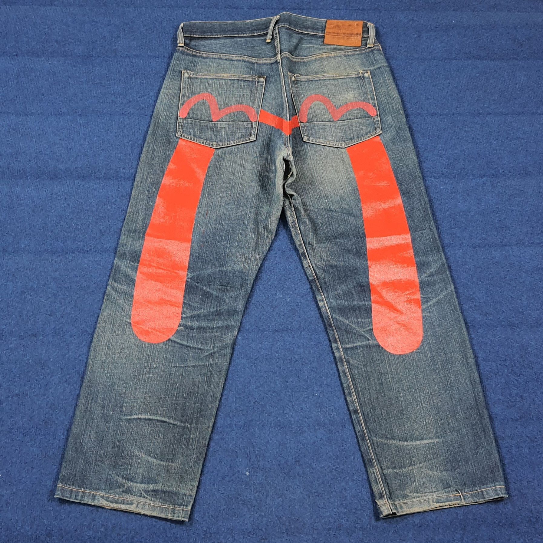Evisu Vintage Evisu Japan Denim Custom Red Daicock Jeans C297N24 Size US 34 / EU 50 - 1 Thumbnail