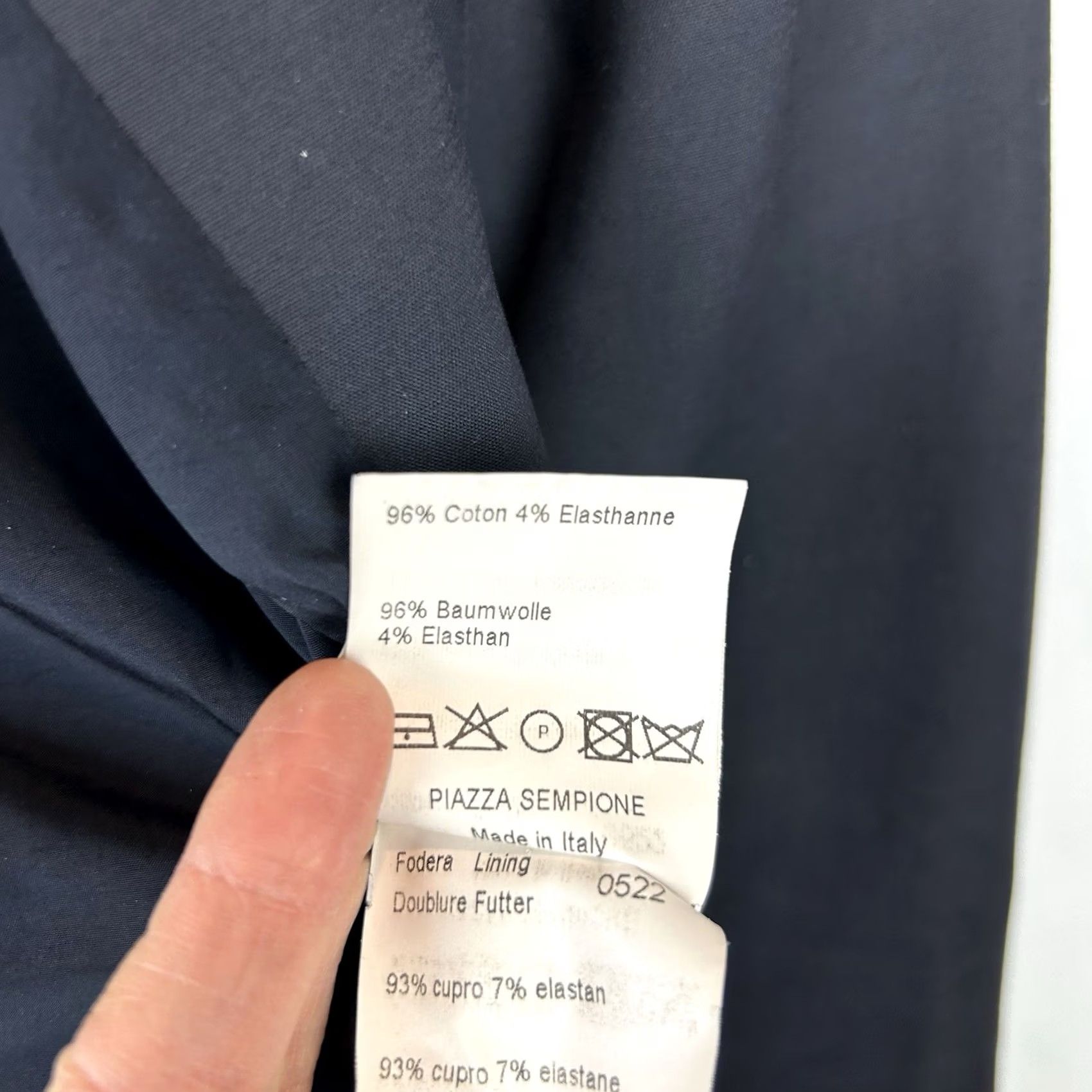 Piazza Sempione Piazza Sempione Blazer Womens 10 Black Solid Single-Breasted 3-Button Jacket Knit/Cotton Blend Capstone? Size L / US 10 / IT 46 - 8 Thumbnail