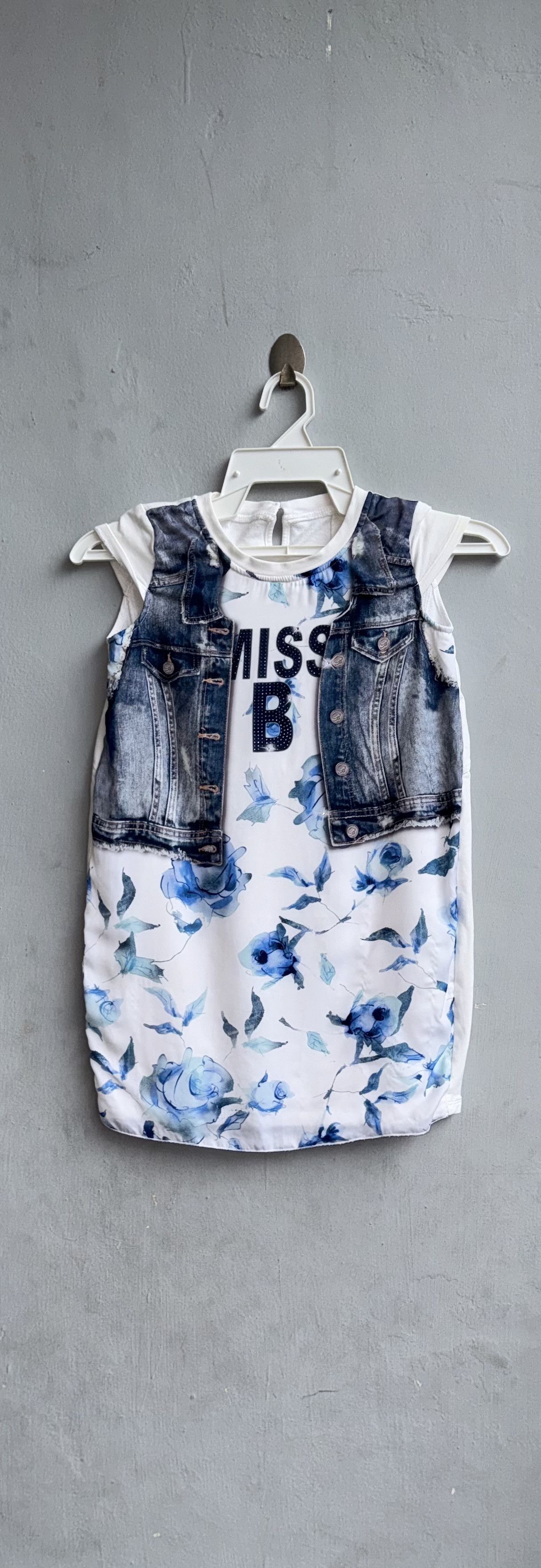 Japanese Brand Miss Blumarine Jeans Girls Sleeveless Dress Size XL / US 12-14 / IT 48-50 - 1 Thumbnail