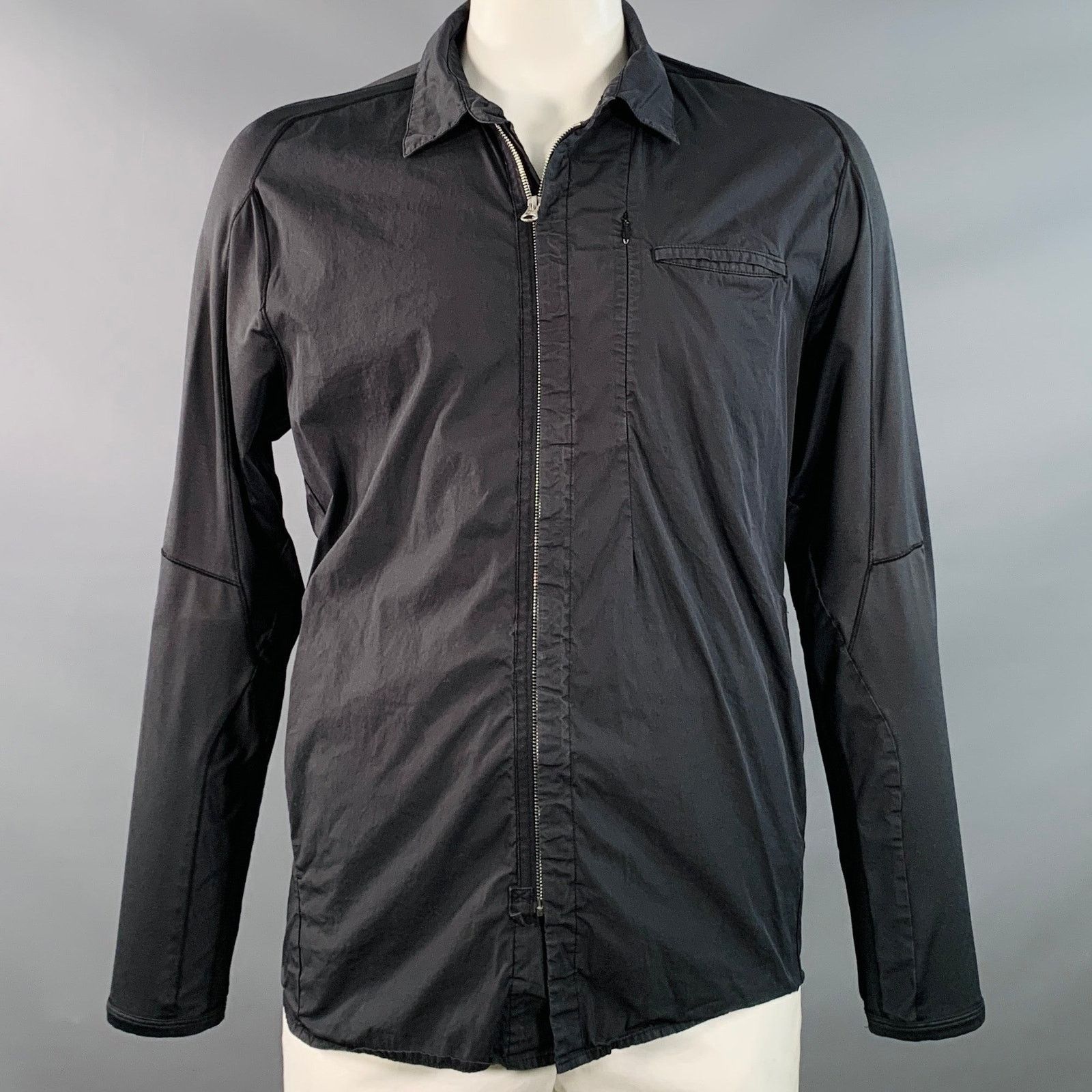 Stone Island STONE ISLAND SHADOW PROJECT Black Cotton Blend Zip Up Jacket Size US XL / EU 56 / 4 - 1 Thumbnail