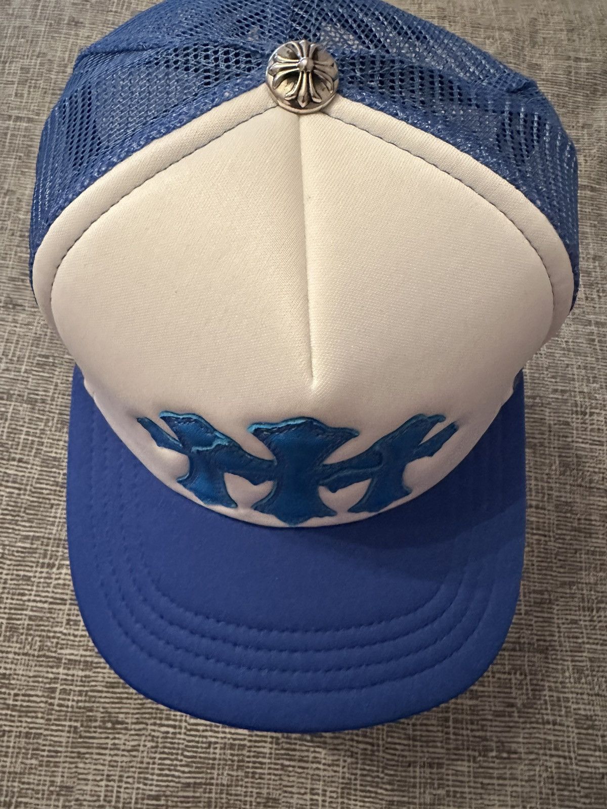 Chrome Hearts Chrome Heart Triple Cross Patch Trucker Hat