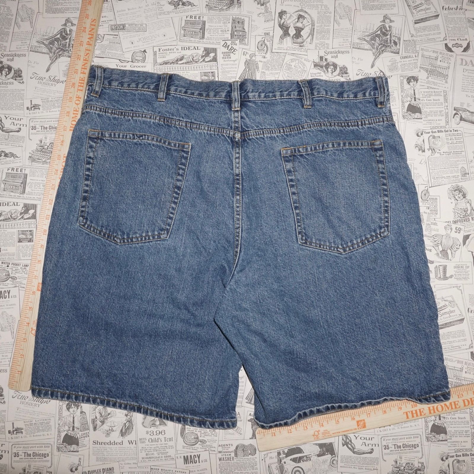 Route 66 42 - Vintage y2k route 66 denim 00s summer jean shorts jorts Size US 42 / EU 58 - 4 Thumbnail