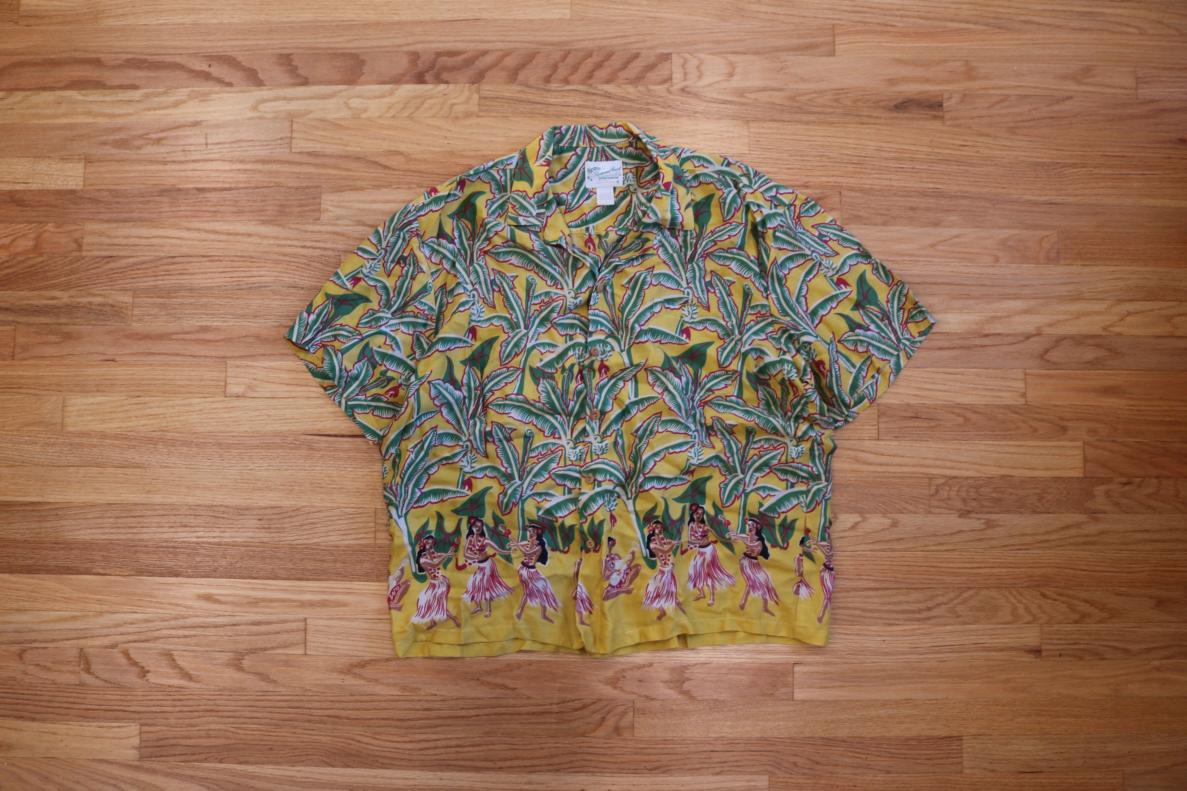 image of Vintage 1980's Diamond Head Hawaiian Shirt Made In Hawaii, Men's (Size XL)