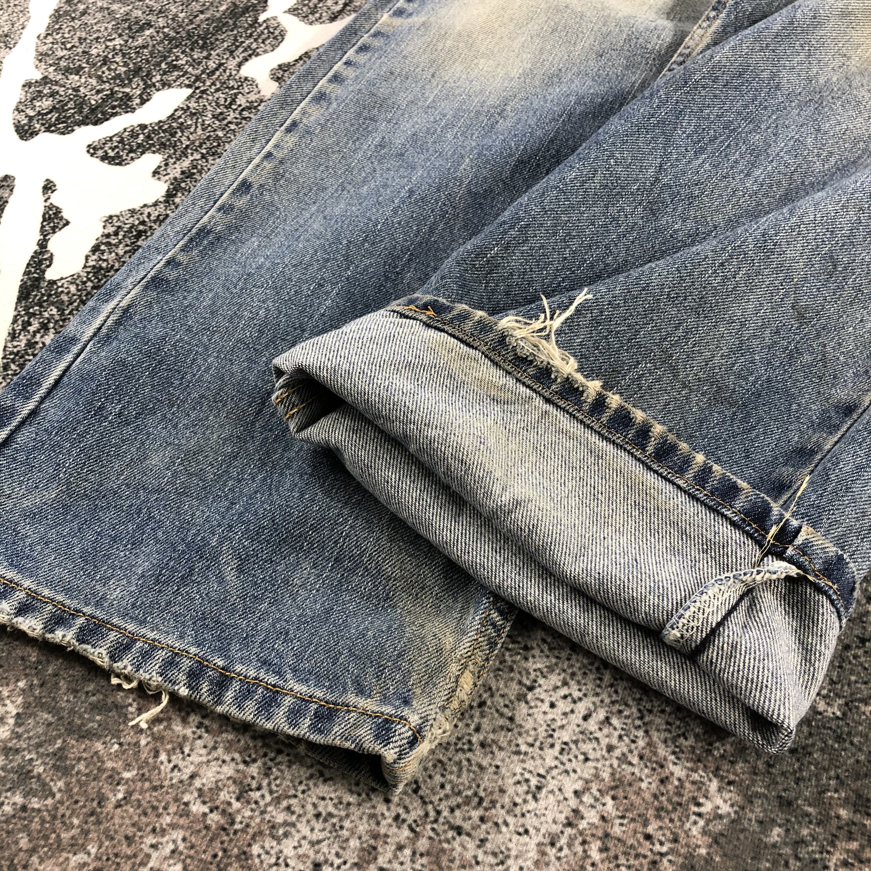 Levi's Vintage Levis 505 Jeans Dirty Wash Denim KJ1041 Size US 36 / EU 52 - 6 Thumbnail