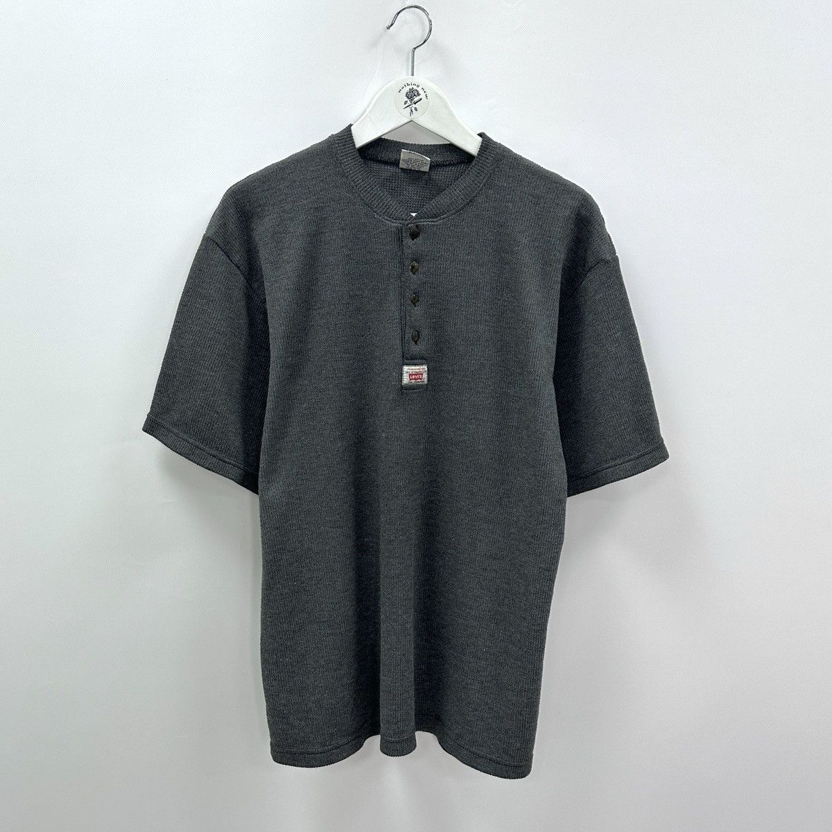 Levi's Vintage 90s Levis button up tee USA embroidered logo y2k 80s Size US L / EU 52-54 / 3 - 1 Thumbnail