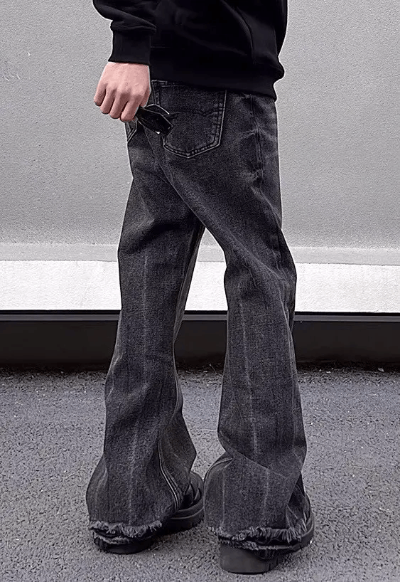 Japanese Brand × Vintage Fashion grunge washed flared jeans pants Size US 34 / EU 50 - 3 Thumbnail