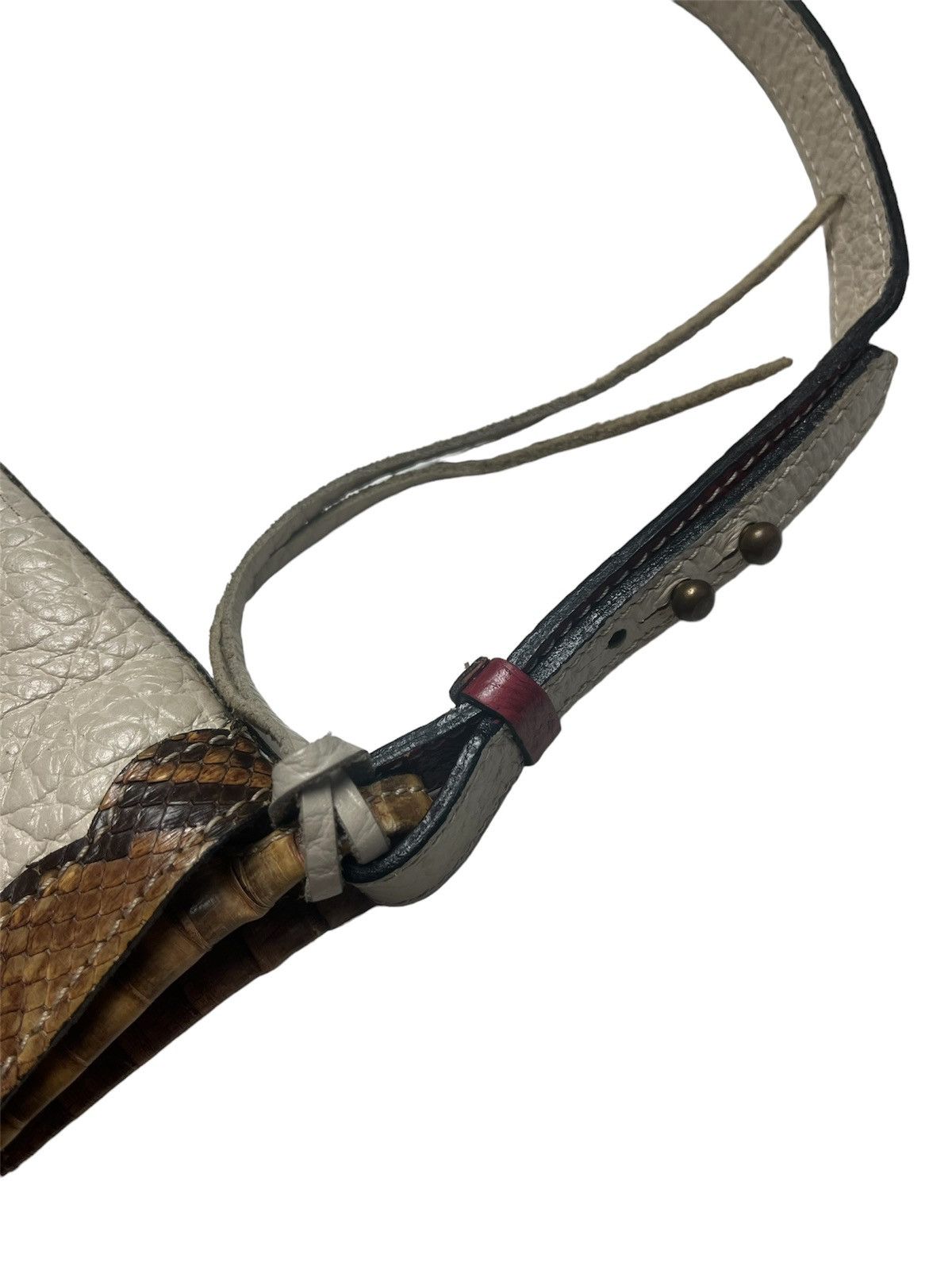Handmade × Vintage Shoulder Bag Phyton Leather Facondini Accessori Handbag Size ONE SIZE - 3 Thumbnail