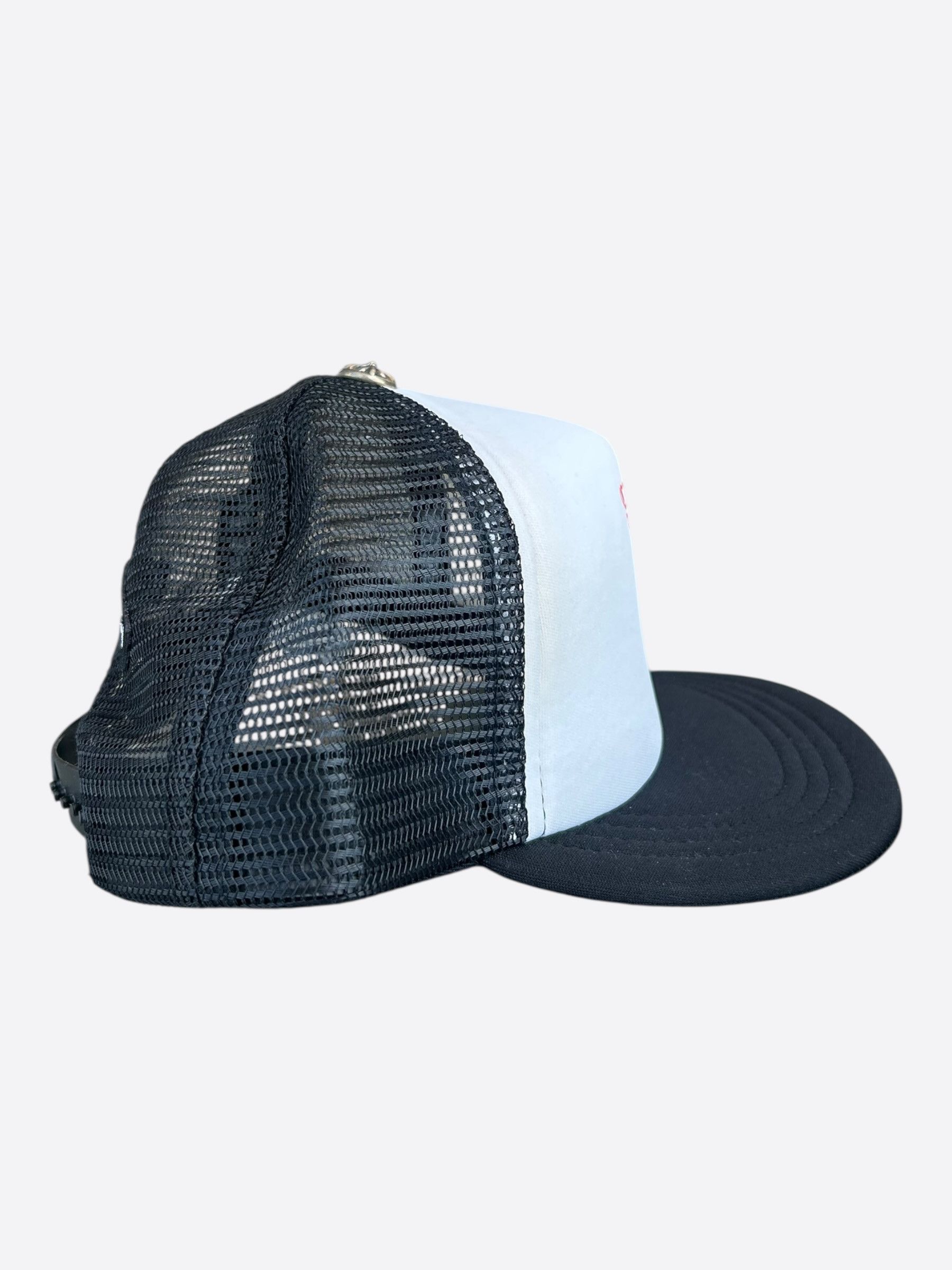 Chrome Hearts Chrome Hearts Black, White & Red Eyechart Trucker Hat Size ONE SIZE - 2 Thumbnail