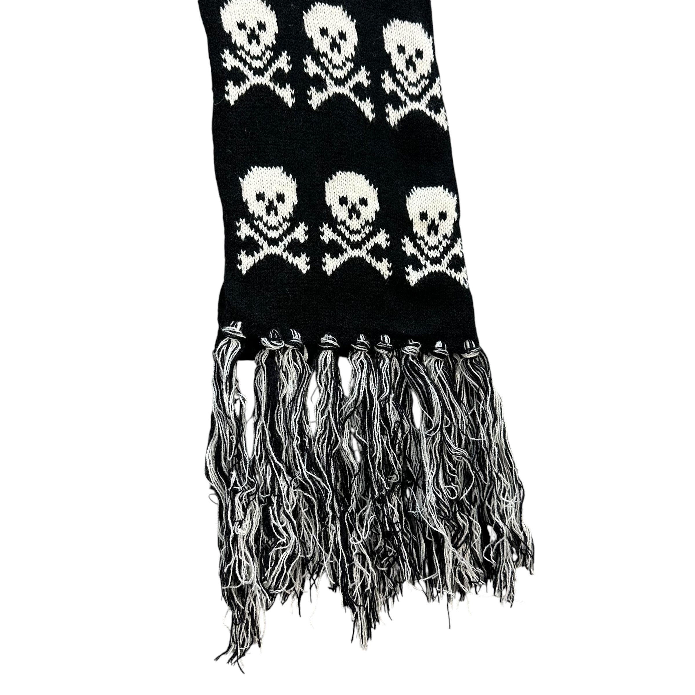 Japanese Brand Crossbone Skulls Muffler Neckwear Scarf #A68-1644 Size ONE SIZE - 4 Thumbnail