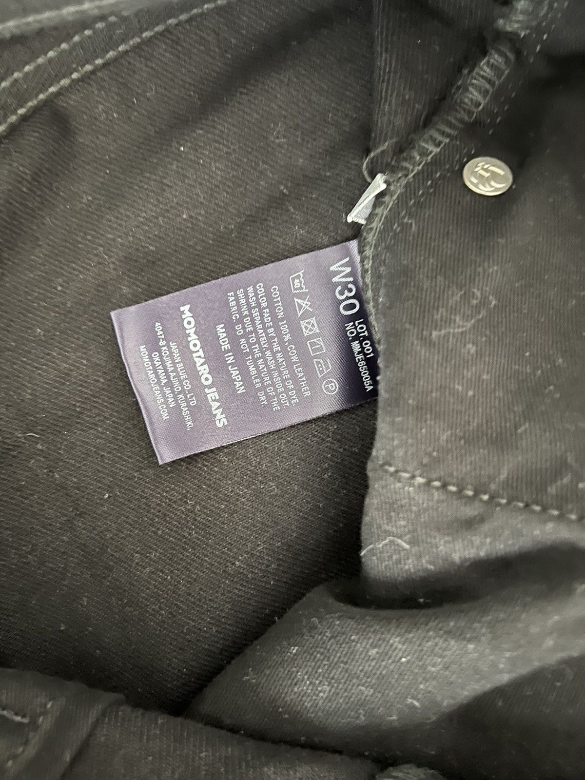 Momotaro Jeans Momotaro 15oz Black Selvedge Denim Wide Fit Size US 30 / EU 46 - 4 Thumbnail