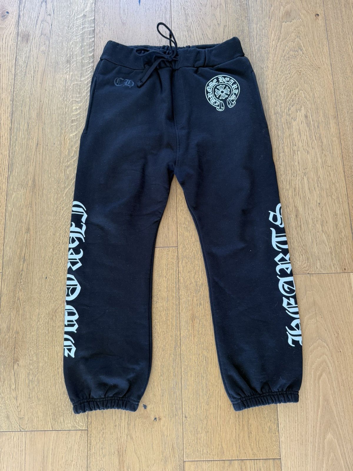 Chrome Hearts Chrome Hearts Horse Shoe Logo Sweatpants Size US 31 - 2 Thumbnail