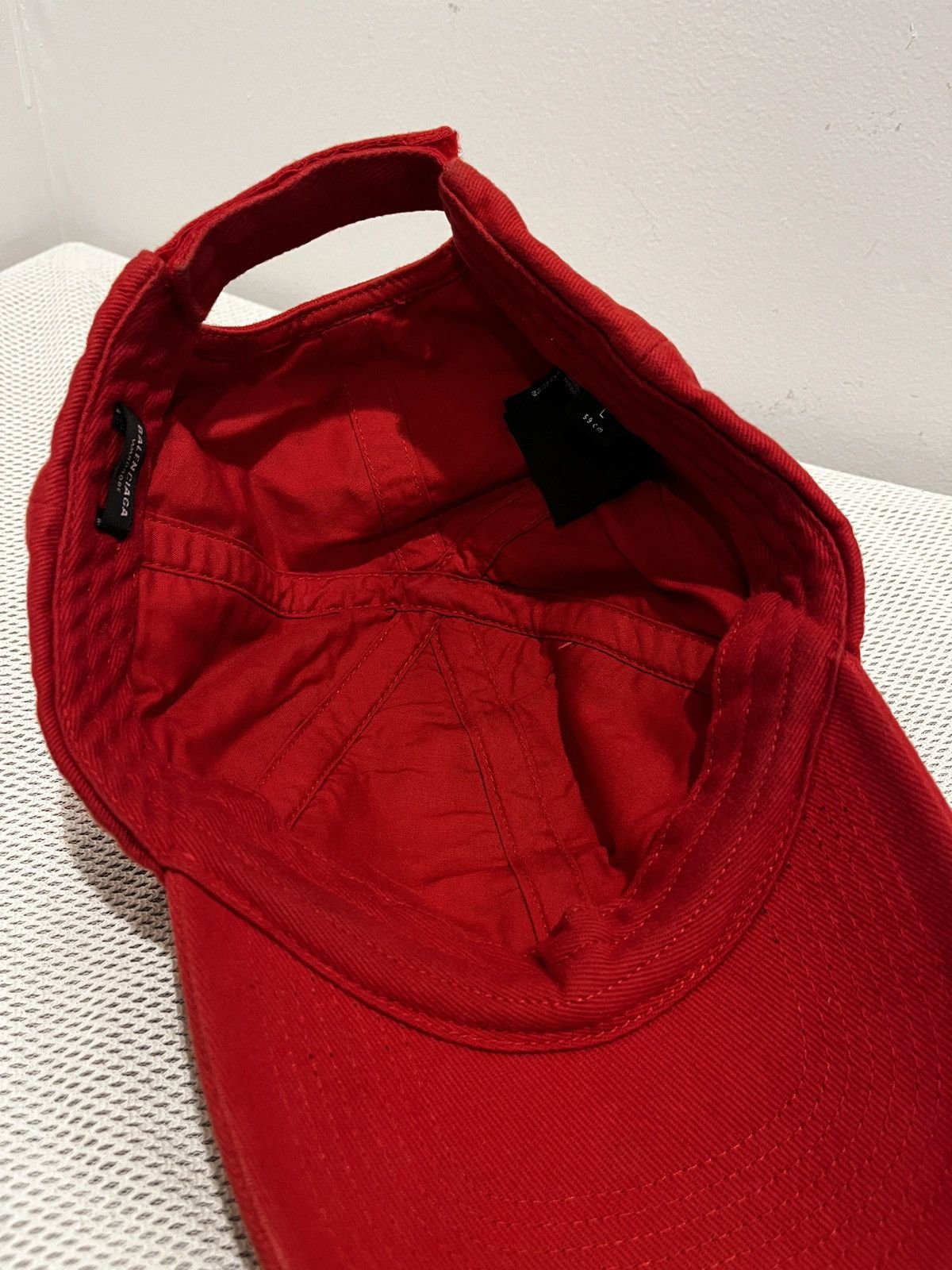 Balenciaga Balenciaga Red Front Logo Hat (unisex) | Grailed