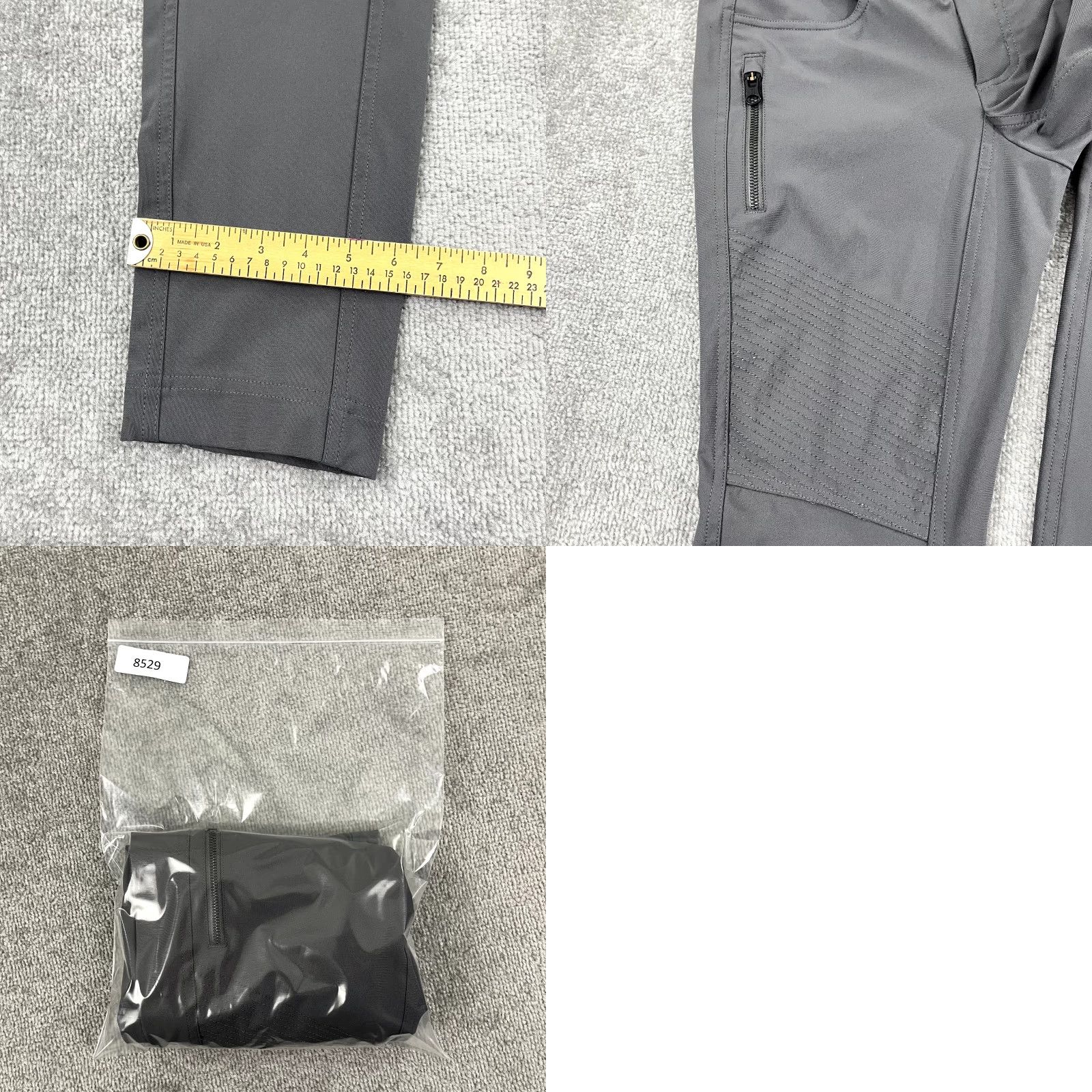 Lululemon LULULEMON Pants Womens Size 8 Slim Gray Bust a Move Moto Travel Workout Commuter Pants Size 30" / US 8 / IT 44 - 8 Thumbnail
