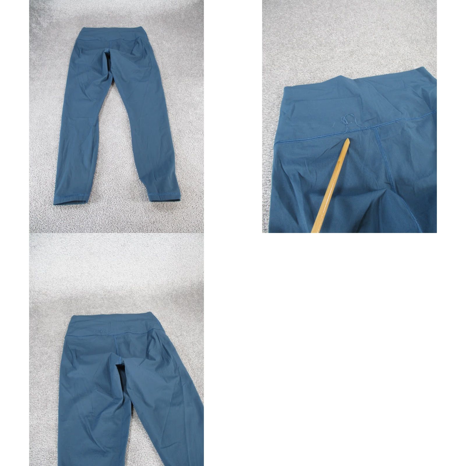 Everlane EVERLANE Women's Medium Blue Compression Crop Leggings Athletic Activewear Athleisure Gym Yoga Size 32" / US 10 / IT 46 - 8 Thumbnail