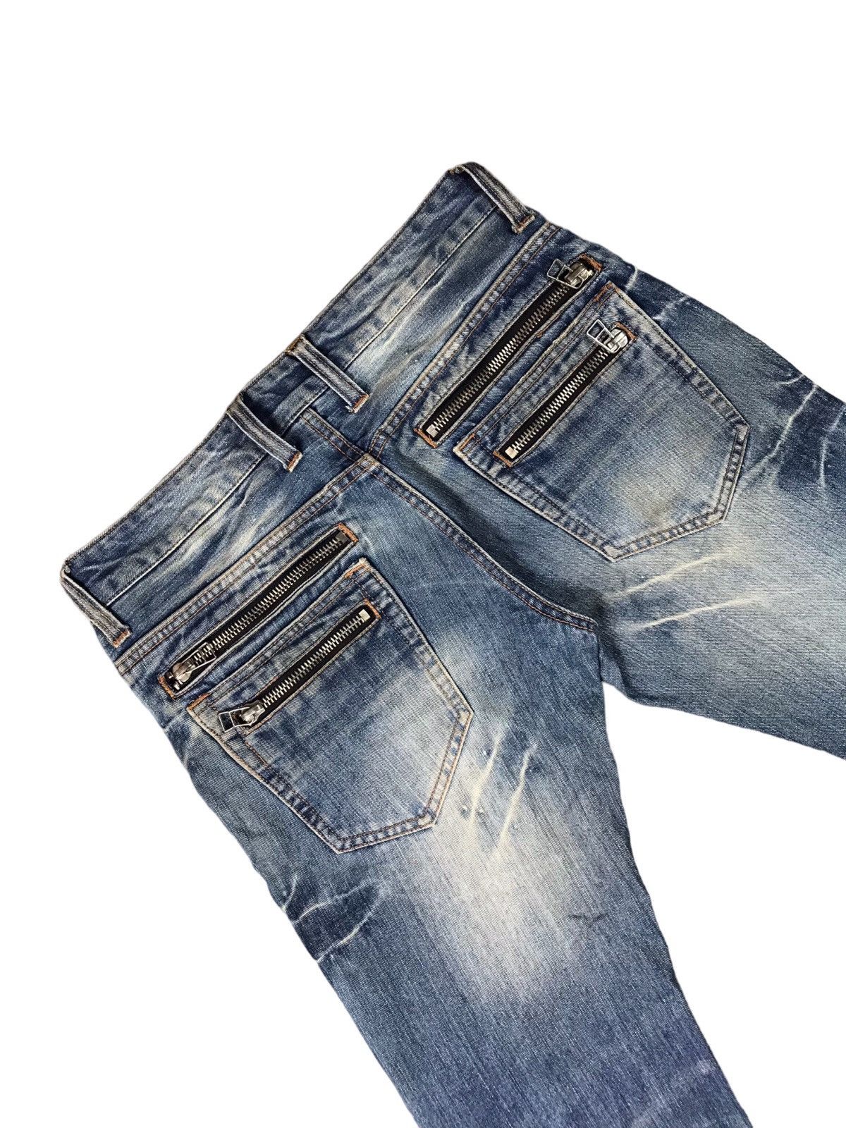 Japanese Brand AUTHENTIC ROOT THREE STYLE BIKERS JEANS Size US 35 - 9 Thumbnail