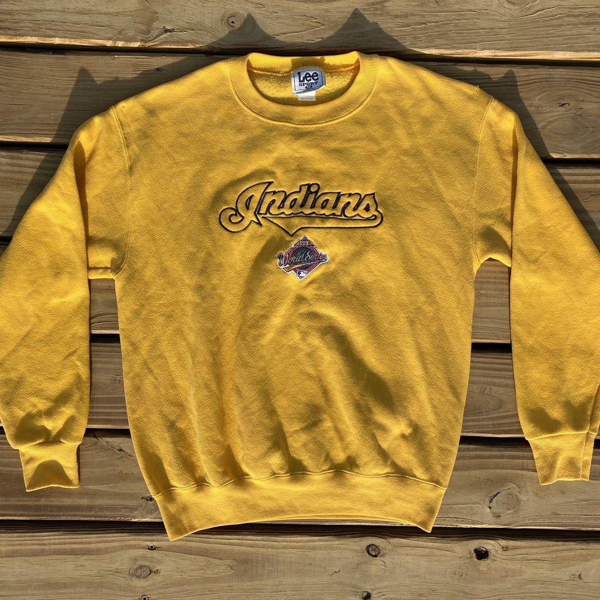 Lee Vintage Lee Cleveland Indians (Guardians) Signed Sweatshirt Size US M / EU 48-50 / 2 - 3 Thumbnail