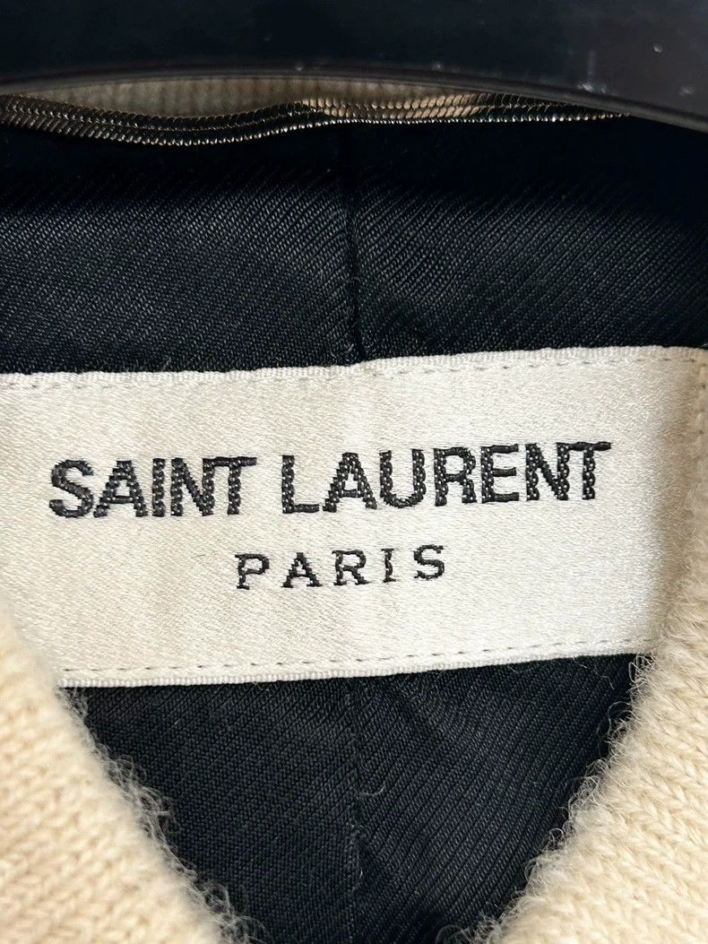 Saint Laurent Paris Saint Laurent Paris22fw white wool patchwork Teddy jacket Size US L / EU 52-54 / 3 - 2 Thumbnail
