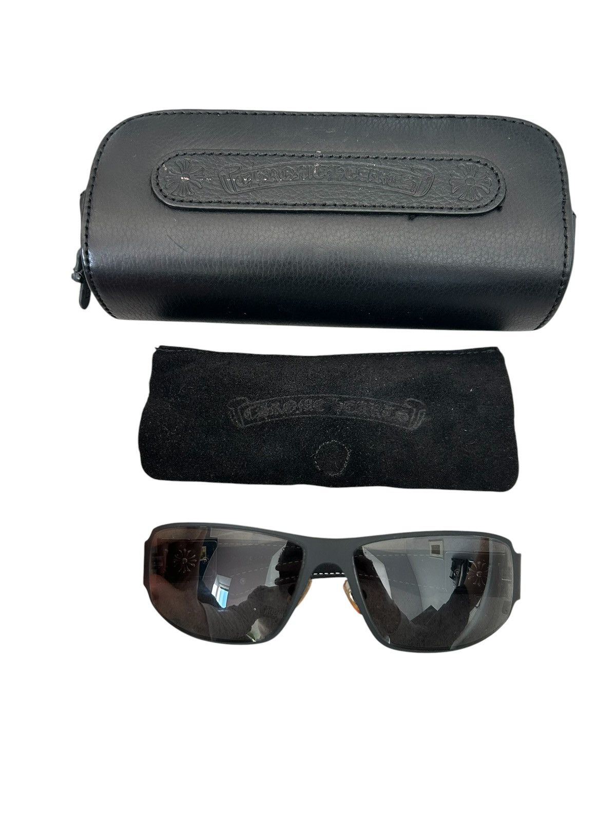 Chrome Hearts Chrome Hearts Vintage Deviant 2 Shades Black Silver Size ONE SIZE - 2 Thumbnail