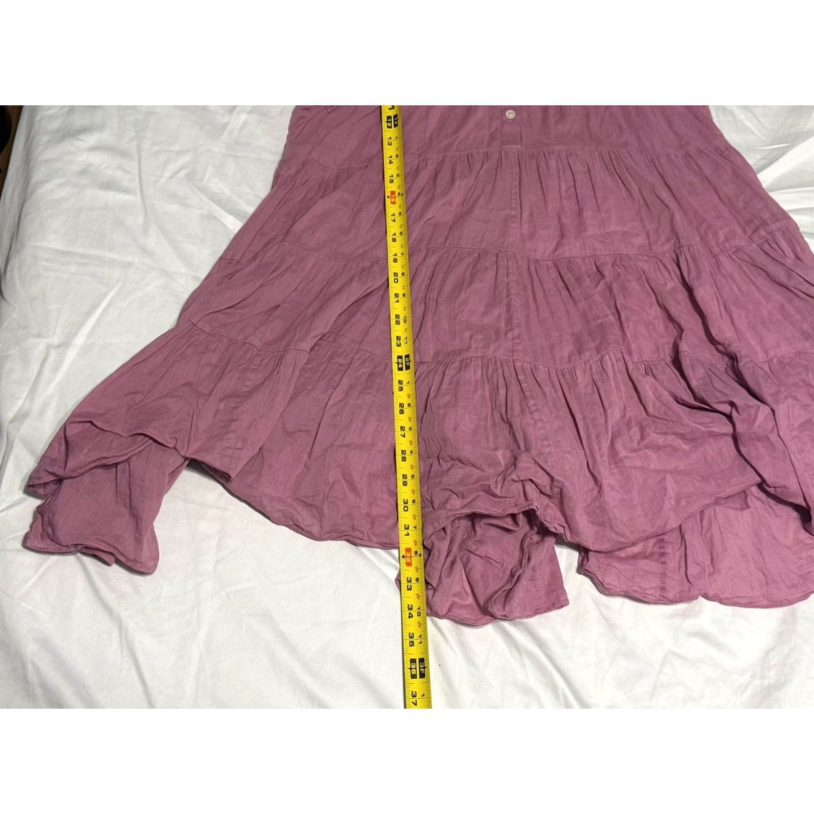 Isabel Marant Isabel Marant Etoile Lanikaye Dress Mauve 4 US Short Sleeve Mini Layered Cotton Voile Flare Women's Size S / US 4 / IT 40 - 3 Thumbnail