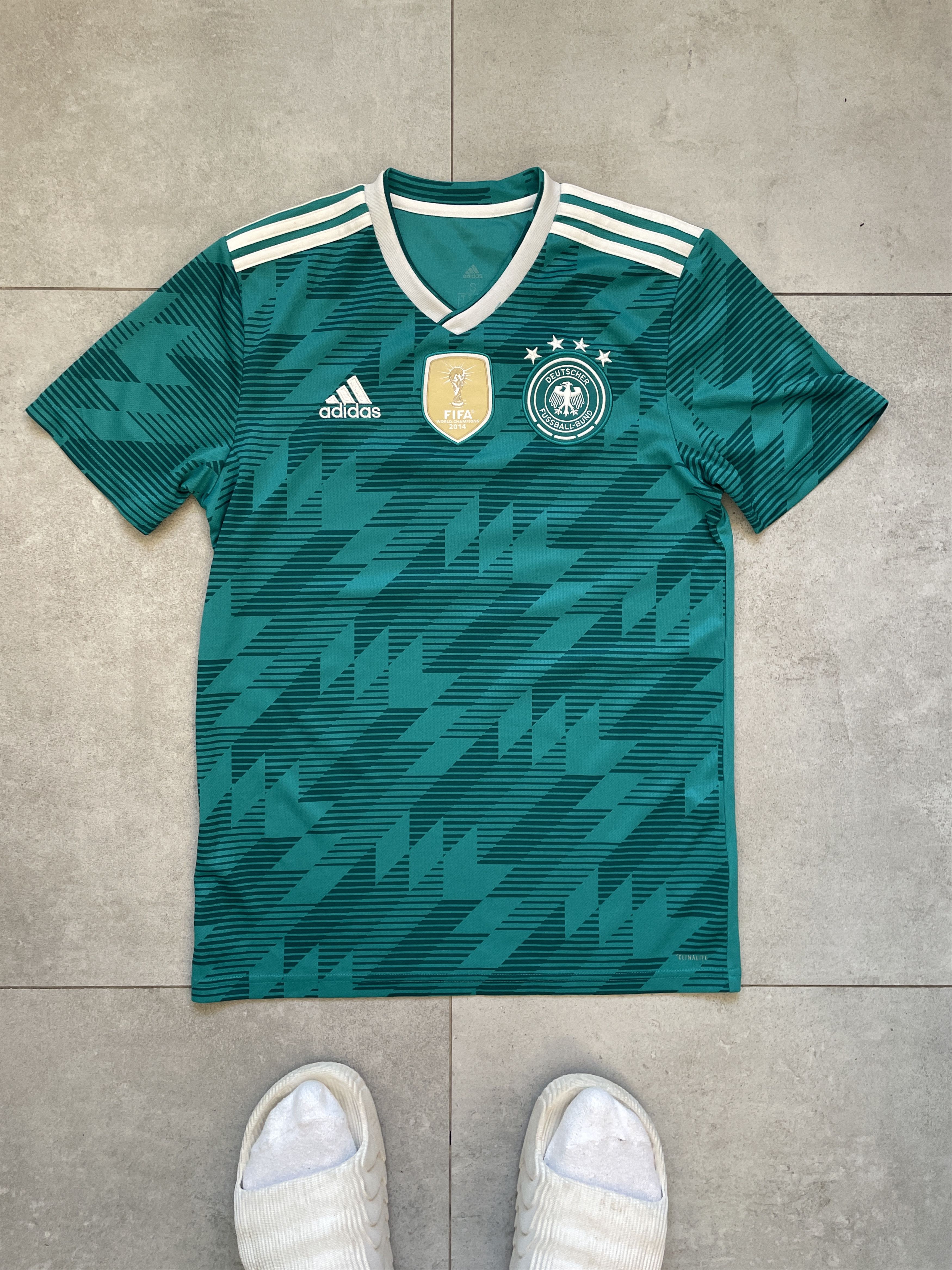 Adidas ADIDAS BLOKECORE GERMANY TEAL 2018 BLOKECORE JERSEY Size US S / EU 44-46 / 1 - 1 Thumbnail