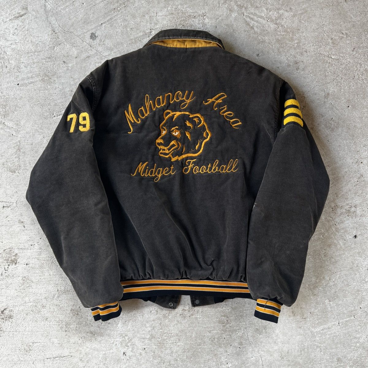 Rennoc Vintage 70s Rennoc Football Corduroy Varsity Jacket. Size US M / EU 48-50 / 2 - 2 Thumbnail