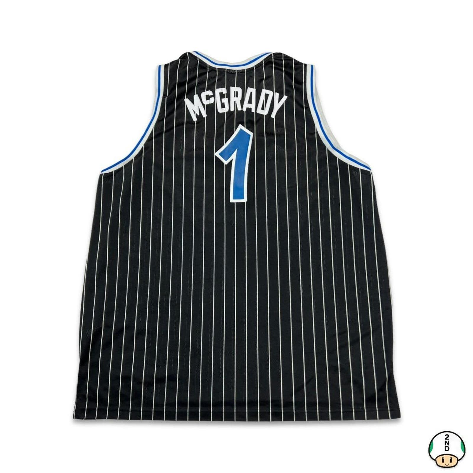 image of Vintage Reebok Hwc Tracy Mcgrady Orlando Magic Nba Jersey in Black, Men's (Size 2XL)