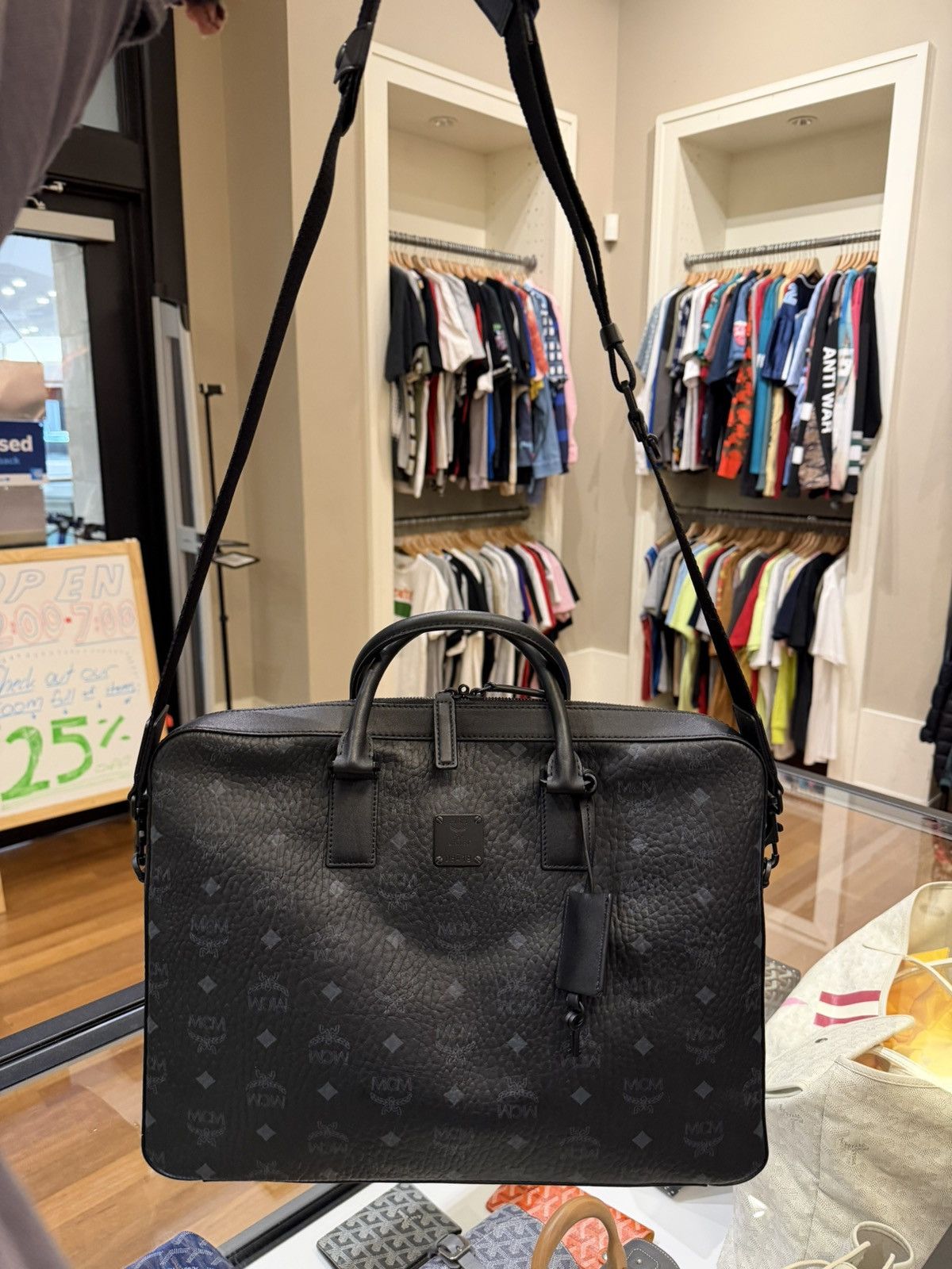 MCM MCM Messenger Bag - Black Size ONE SIZE - 2 Thumbnail