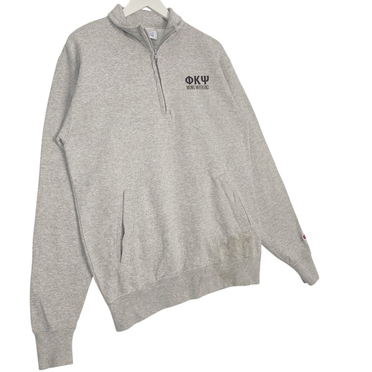 Vintage Champion Printed Quartz Zip Gray Size M