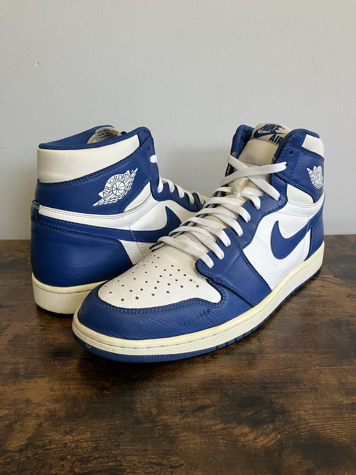 Jordan Brand Jordan 1 Retro High OG Storm Blue 2016 Size US 13 / EU 46 - 1 Thumbnail
