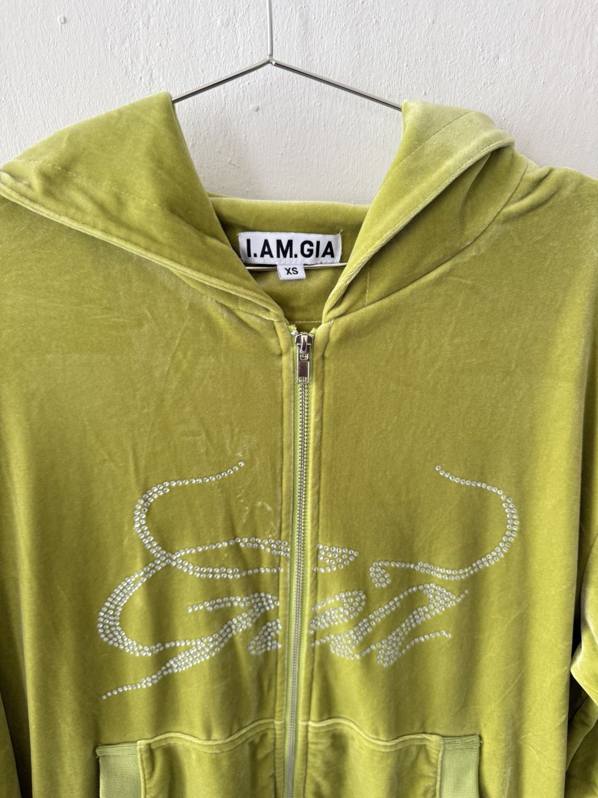 I.AM.GIA I am gia hoodie jacket rhinestone embroided velvet y2k Size S / US 4 / IT 40 - 4 Thumbnail