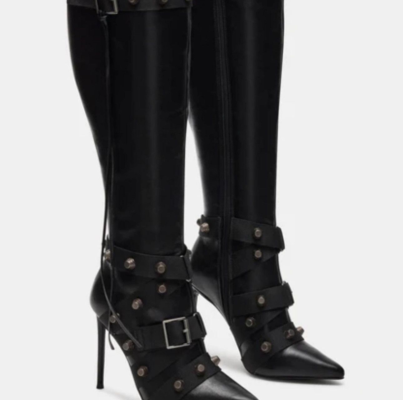 Steve Madden Steve Madden Fink Black Boots Size US 7 / IT 37 - 2 Thumbnail