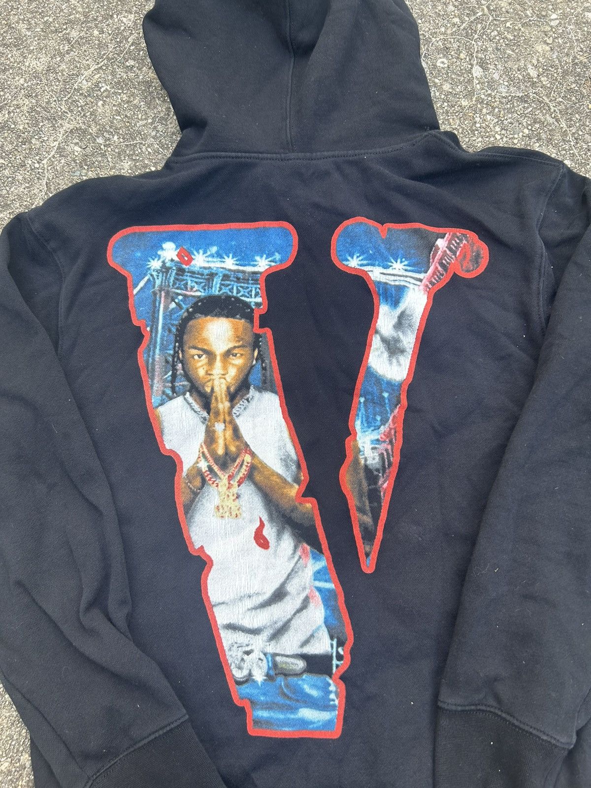 Rap Tees × Vlone Vlone Pop Smoke City Hoodie Black Size US S / EU 44-46 / 1 - 5 Thumbnail