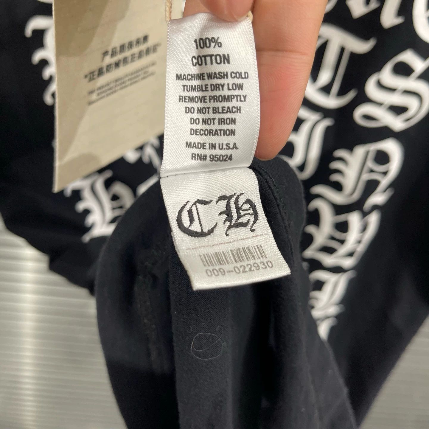 Chrome Hearts Chrome Hearts Back Sanskrit Allover Scroll Print SS Tee M Size M / US 6-8 / IT 42-44 - 8 Thumbnail