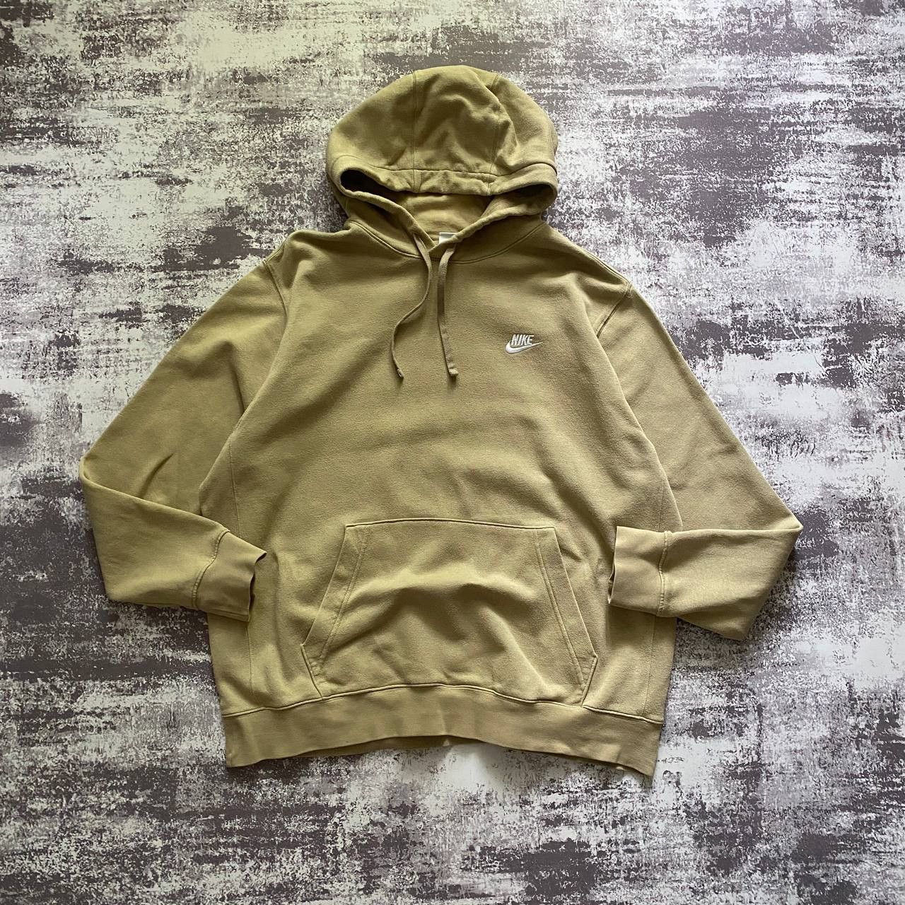 Nike Vintage Y2K Nike Hoodie Sweater swoosh check Beige Size US XL / EU 56 / 4 - 1 Thumbnail