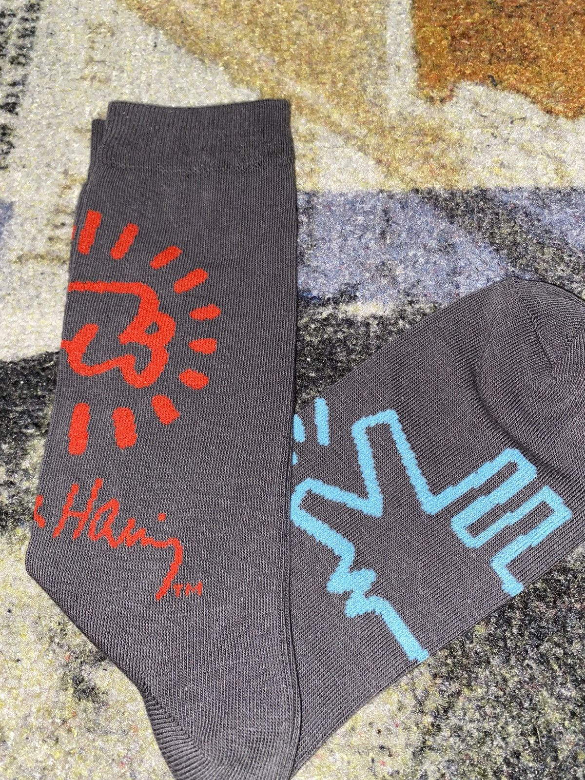 Keith Haring Keith Haring Crew Socks (1 Pair) Size ONE SIZE - 2 Thumbnail
