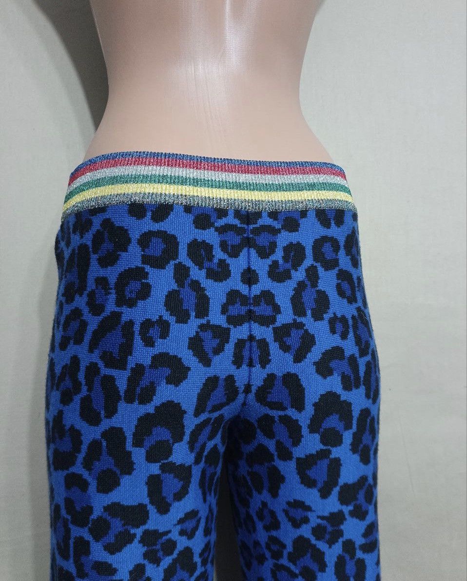 Alanui ALANUI Virgin Wool Blue Leopard Print Pants Sz XS Size 25" / US 0 / IT 36 - 8 Thumbnail
