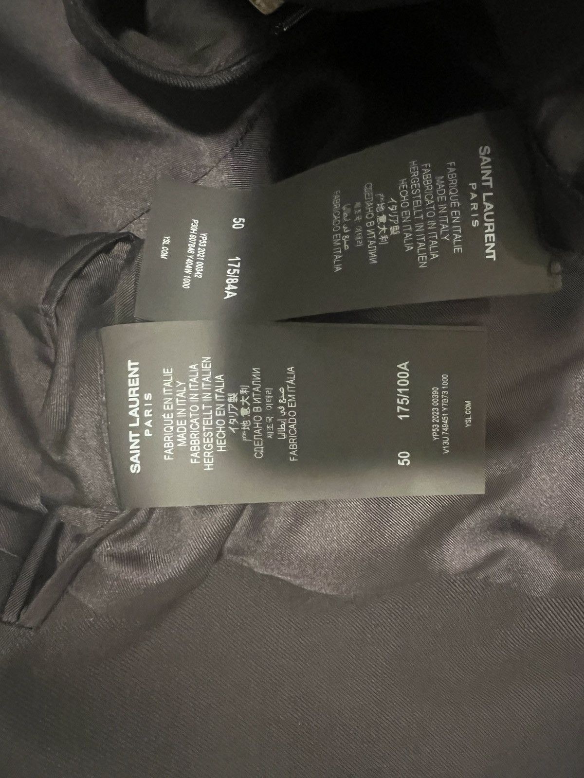 Saint Laurent Paris Saint Laurent mens suit. 50/40. $4400 Size 40R - 9 Thumbnail
